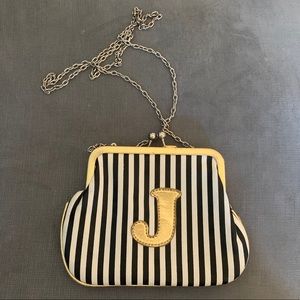 J letter crossbody bag